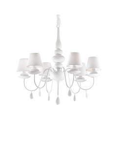 Κρεμαστό Φωτιστικό BLANCHE SP6 Λευκό Ideal Lux 035581