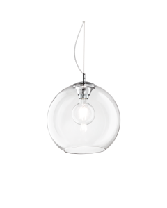 Κρεμαστό Φωτιστικό NEMO SP1 D30 Διάφανο Ideal Lux 052809