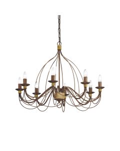 Κρεμαστό Φωτιστικό CORTE SP8 RUGGINE Ideal Lux 057194