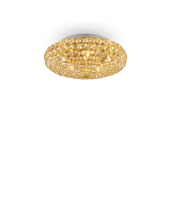 Φωτιστικό Οροφής KING PL5 Χρυσό Ideal Lux 073187