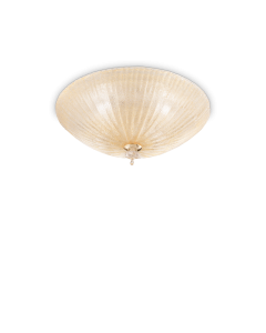 Φωτιστικό Οροφής SHELL PL3 AMBRA Ideal Lux 140179