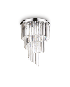 Φωτιστικό Οροφής CARLTON PL12 Χρώμιο Ideal Lux 168937