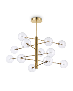 Κρεμαστό Φωτιστικό EQUINOXE SP12 Ορείχαλκος Ideal Lux 200125