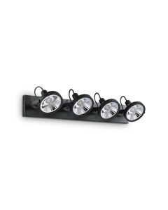 Φωτιστικό Οροφής GLIM PL4 Μαύρο Ideal Lux 200255