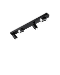 Φωτιστικό Οροφής RUDY PL4 ROUND Μαύρο Ideal Lux 229072