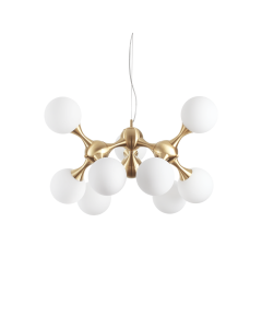 Κρεμαστό Φωτιστικό NODI SP9 Ορείχαλκος Ideal Lux 241036