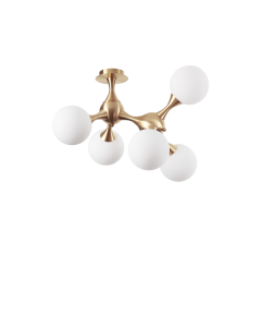 Φωτιστικό Οροφής NODI PL5 Ορείχαλκος Ideal Lux 241050