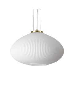 Κρεμαστό Φωτιστικό PLISSE' SP1 D45 Ορείχαλκος Ideal Lux 285191