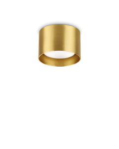 Φωτιστικό Οροφής SPIKE PL1 ROUND Ορείχαλκος Ideal Lux 285238