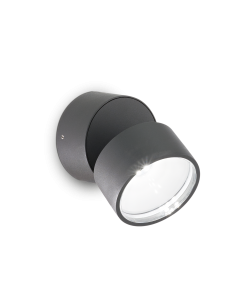 Απλίκα OMEGA AP ROUND Ανθρακί 4000K Ideal Lux 285467