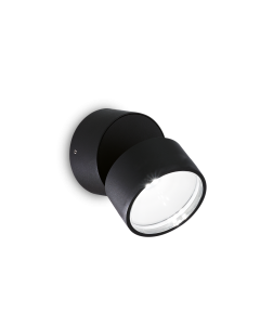 Απλίκα OMEGA AP ROUND Μαύρο 4000K Ideal Lux 285504