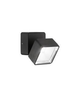 Απλίκα OMEGA AP SQUARE Μαύρο 4000K Ideal Lux 285535