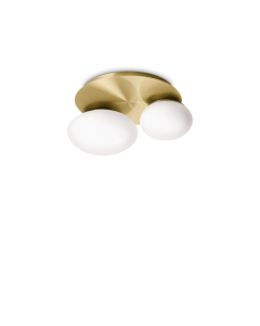 Φωτιστικό Οροφής NINFEA PL2 Ορείχαλκος Ideal Lux 293653
