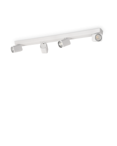 Φωτιστικό Οροφής RUDY PL4 SQUARE Λευκό Ideal Lux 294827