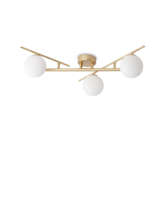 Φωτιστικό Οροφής ATLAS PL3 Χρυσό Ideal Lux 311340