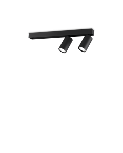 Φωτιστικό Οροφής Προφίλ PL2 Μαύρο Ideal Lux 314723