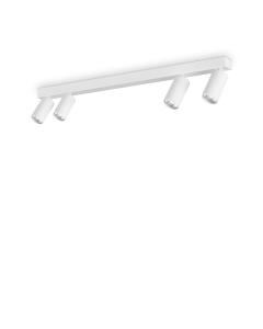 Φωτιστικό Οροφής Προφίλ PL4 Λευκό Ideal Lux 328188