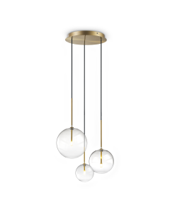 Κρεμαστό Φωτιστικό EQUINOXE SP3 Ορείχαλκος Ideal Lux 339702