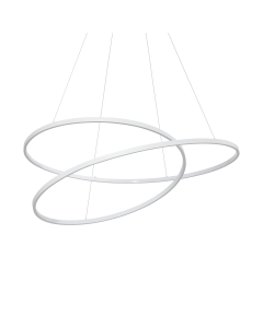 Κρεμαστό Φωτιστικό OZ SP D100 ON-OFF Λευκό 3000K Ideal Lux 352411