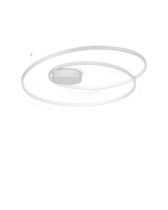 Φωτιστικό Οροφής OZ PL D080 ON-OFF Λευκό 3000K Ideal Lux 352459