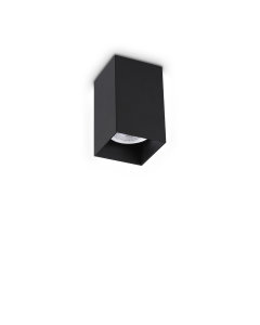 Φωτιστικό Οροφής LOOK PL1 SQUARE D60 H100 Μαύρο Ideal Lux 353845