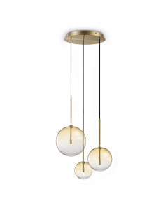 Κρεμαστό Φωτιστικό EQUINOXE SP3 AMBRA SFUMATO Ideal Lux 364827