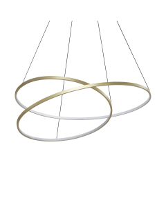 Κρεμαστό Φωτιστικό OZ SP D100 ON-OFF Ορείχαλκος 3000K Ideal Lux 364926