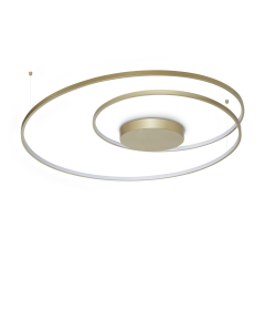 Φωτιστικό Οροφής OZ PL D100 ON-OFF Ορείχαλκος 3000K Ideal Lux 365022