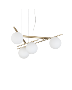 Κρεμαστό Φωτιστικό ATLAS SP4 Χρυσό Ideal Lux 365107