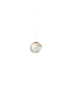 Κρεμαστό Φωτιστικό BLOOM SP1 D12 Ορείχαλκος Ideal Lux 366623