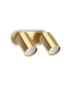 Απλίκα DYNAMITE AP2 ROUND Ορείχαλκος Ideal Lux 367392