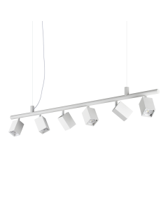 Κρεμαστό Φωτιστικό DYNAMITE SP6 SQUARE Λευκό Ideal Lux 367460