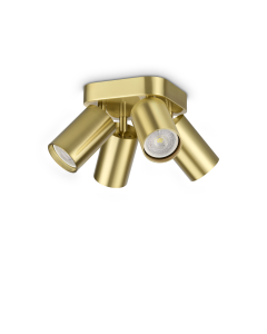 Φωτιστικό Οροφής DYNAMITE PL4 ROUND Ορείχαλκος Ideal Lux 371306