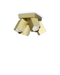 Φωτιστικό Οροφής DYNAMITE PL4 SQUARE Ορείχαλκος Ideal Lux 371320