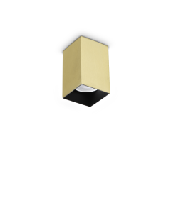 Φωτιστικό Οροφής LOOK PL1 SQUARE D60 H100 Ορείχαλκος Ideal Lux 371481