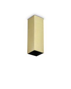 Φωτιστικό Οροφής LOOK PL1 SQUARE D60 H200 Ορείχαλκος Ideal Lux 371504