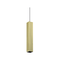 Κρεμαστό Φωτιστικό LOOK SP1 SQUARE D60 H400 Ορείχαλκος Ideal Lux 371702
