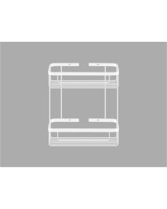 Sanco Shower Baskets Διπλή παραλ/μη Θήκη Λευκό ματ 00004-Μ101