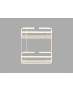 Sanco Shower Baskets Διπλή παραλ/μη Θήκη Μπεζ ματ 00004-Μ102