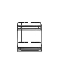 Sanco Shower Baskets Διπλή παραλ/μη Θήκη Μαύρο ματ 00004-Μ116