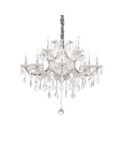 Κρεμαστό Φωτιστικό NAPOLEON SP12 Χρώμιο Ideal Lux 167251