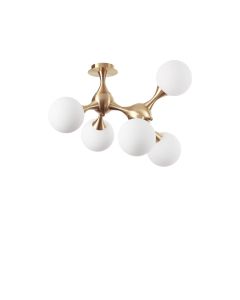 Φωτιστικό Οροφής NODI PL5 Ορείχαλκος Ideal Lux 241050