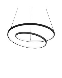 Κρεμαστό Φωτιστικό OZ SP D080 ON-OFF Μαύρο 4000K Ideal Lux 342443