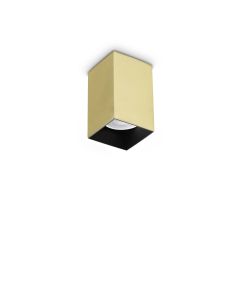 Φωτιστικό Οροφής LOOK PL1 SQUARE D60 H100 Ορείχαλκος Ideal Lux 371481