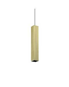 Κρεμαστό Φωτιστικό LOOK SP1 SQUARE D60 H400 Ορείχαλκος Ideal Lux 371702