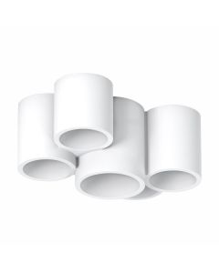 ΓΥΨΙΝΟ ΣΠΟΤ ΟΡΟΦΗΣ ΣΤΡΟΓΓΥΛΟ ΠΕΝΤΑΦΩΤΟ GU10 Spotlight 6072