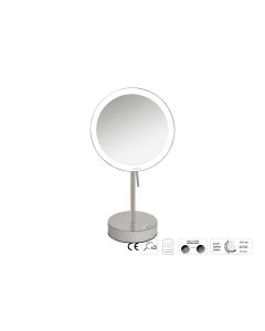Sanco LED Cosmetic mirrors LED Επικαθήμενος Καθρέπτης μεγεθυντικός x3 Γκρι τσιμέντου ματ MRLED-903-M104