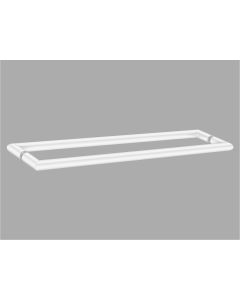 Sanco Glass Door Accessories Διπλή Λαβή / Πετσετοθήκη Λευκό ματ SET-GL0715-Μ101