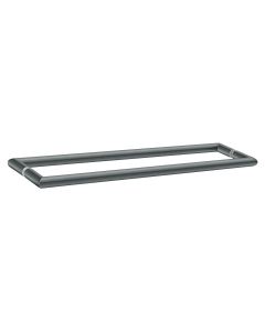 Sanco Glass Door Accessories Διπλή Λαβή / Πετσετοθήκη Ανθρακί ανάγλυφο SET-GL0715-Μ118