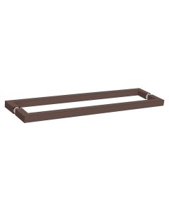 Sanco Glass Door Accessories Διπλή Λαβή / Πετσετοθήκη Wenge ανάγλυφο SET-GL0723-Α75